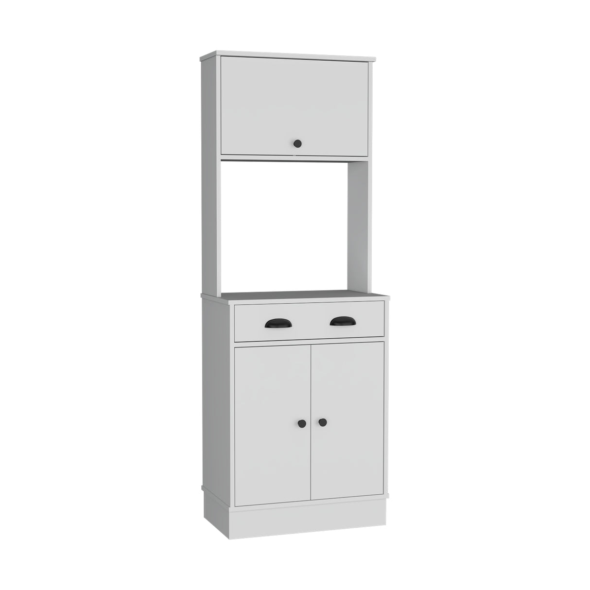 Alacena Tampa Blanco 60x168.4cm con Un Cajón - Alacenas y Muebles Microondas | Bylmo