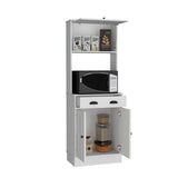 Alacena Tampa Blanco 60x168.4cm con Un Cajón - Alacenas y Muebles Microondas | Bylmo