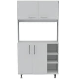 Alacena Provi Blanco 95x180cm con Cuatro Puertas - Alacenas y Muebles Microondas | Bylmo