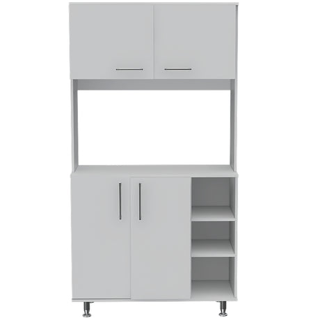 Alacena Provi Blanco 95x180cm con Cuatro Puertas - Alacenas y Muebles Microondas | Bylmo