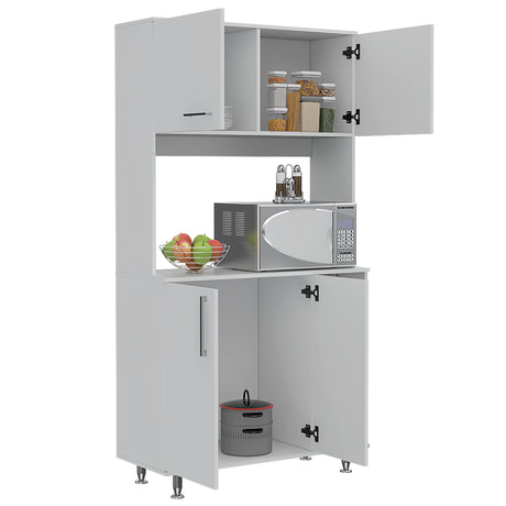 Alacena Provi Blanco 95x180cm con Cuatro Puertas - Alacenas y Muebles Microondas | Bylmo