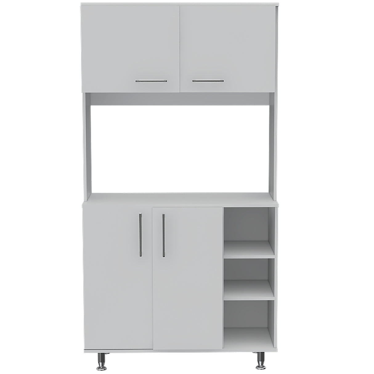 Alacena Provi Blanco 95x180cm con Cuatro Puertas - Alacenas y Muebles Microondas | Bylmo