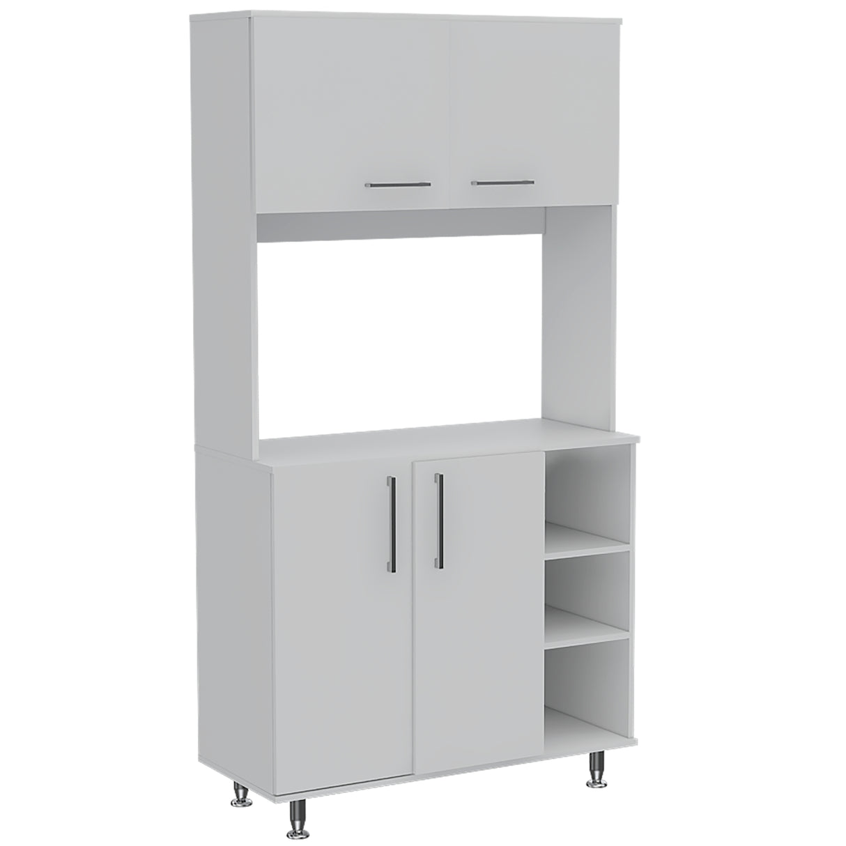 Alacena Provi Blanco 95x180cm con Cuatro Puertas - Alacenas y Muebles Microondas | Bylmo