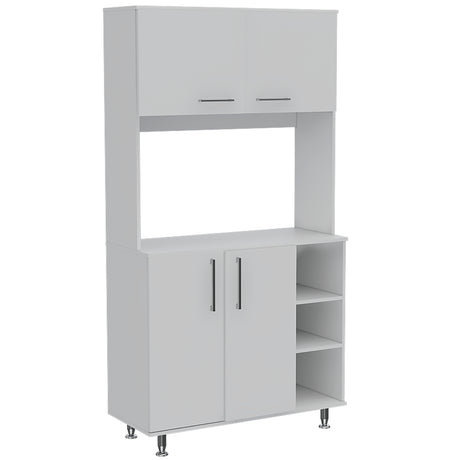 Alacena Provi Blanco 95x180cm con Cuatro Puertas - Alacenas y Muebles Microondas | Bylmo