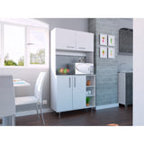 Alacena Provi Blanco 95x180cm con Cuatro Puertas - Alacenas y Muebles Microondas | Bylmo