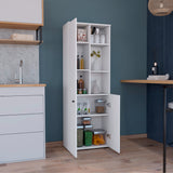 Alacena Konik Blanco 60x170cm con Dos Puertas - Alacenas y Muebles Microondas | Bylmo