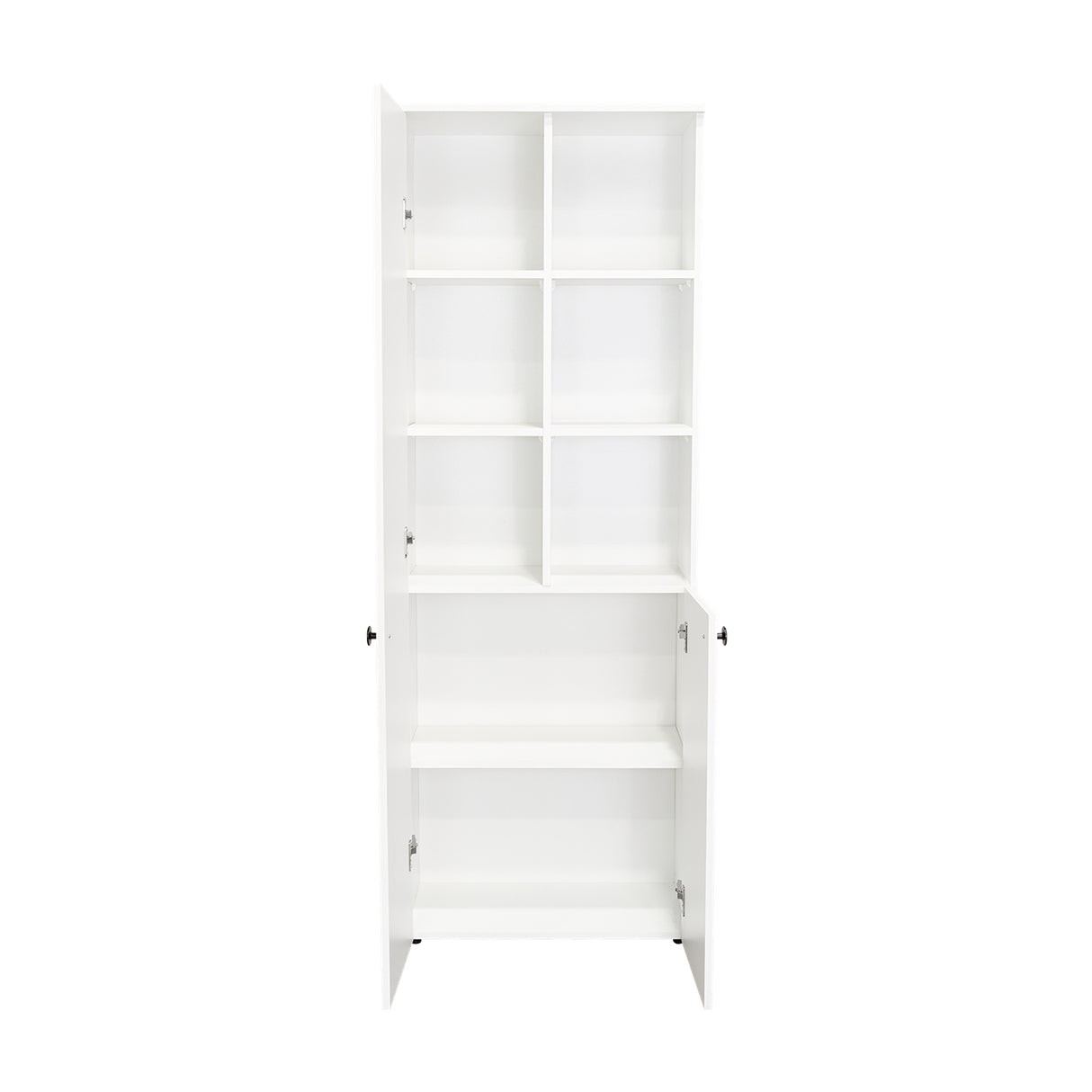 Alacena Konik Blanco 60x170cm con Dos Puertas - Alacenas y Muebles Microondas | Bylmo