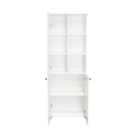 Alacena Konik Blanco 60x170cm con Dos Puertas - Alacenas y Muebles Microondas | Bylmo