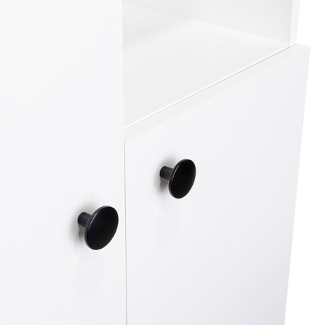 Alacena Konik Blanco 60x170cm con Dos Puertas - Alacenas y Muebles Microondas | Bylmo