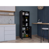 Alacena Konik Wengue 60x170cm con Dos Puertas - Alacenas y Muebles Microondas | Bylmo
