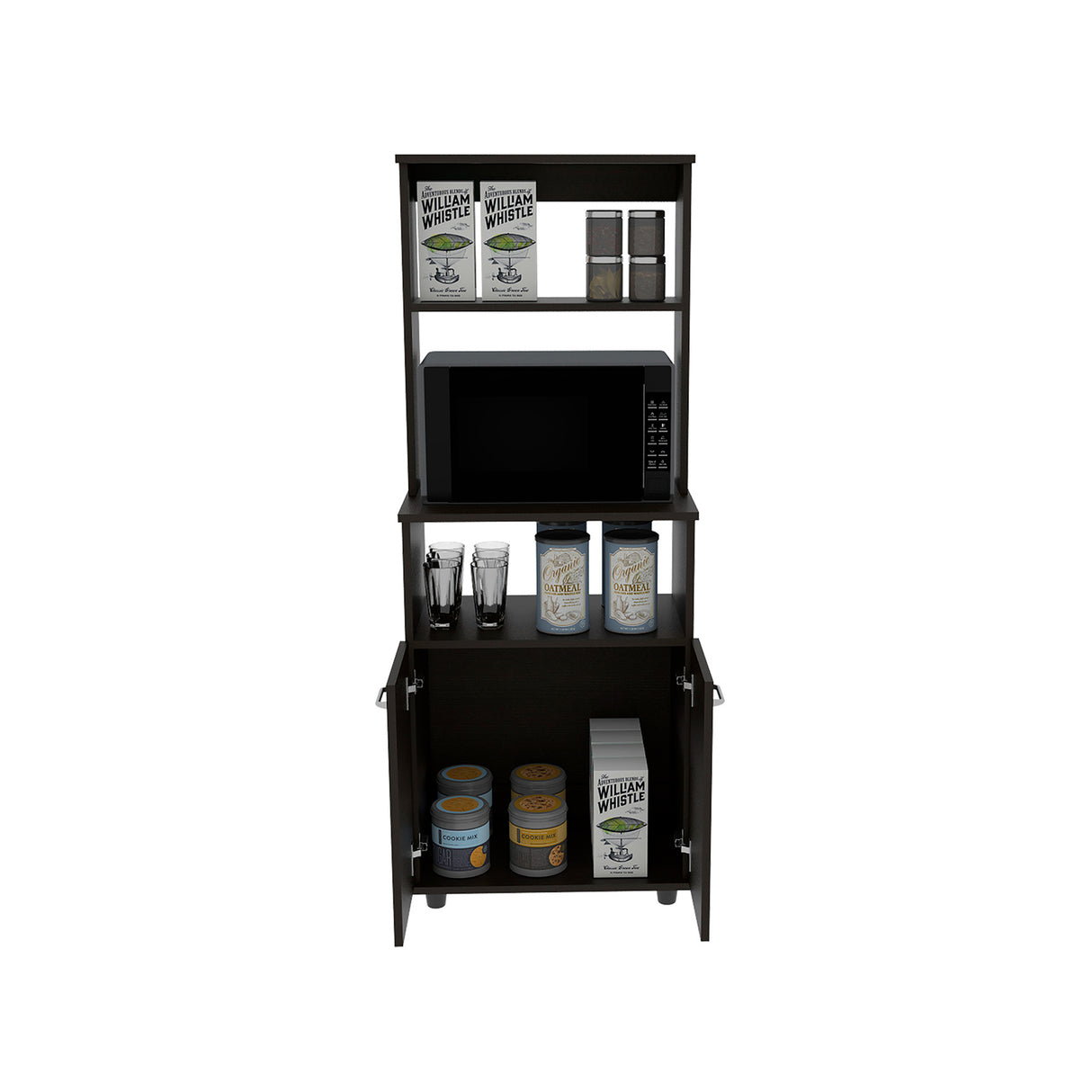 Alacena Mezzo Wengue 54x140cm con Dos Puertas - Alacenas y Muebles Microondas | Bylmo