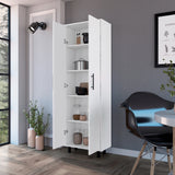 Alacena Nápoles Blanco 60x180cm con Dos Puertas - Alacenas y Muebles Microondas | Bylmo