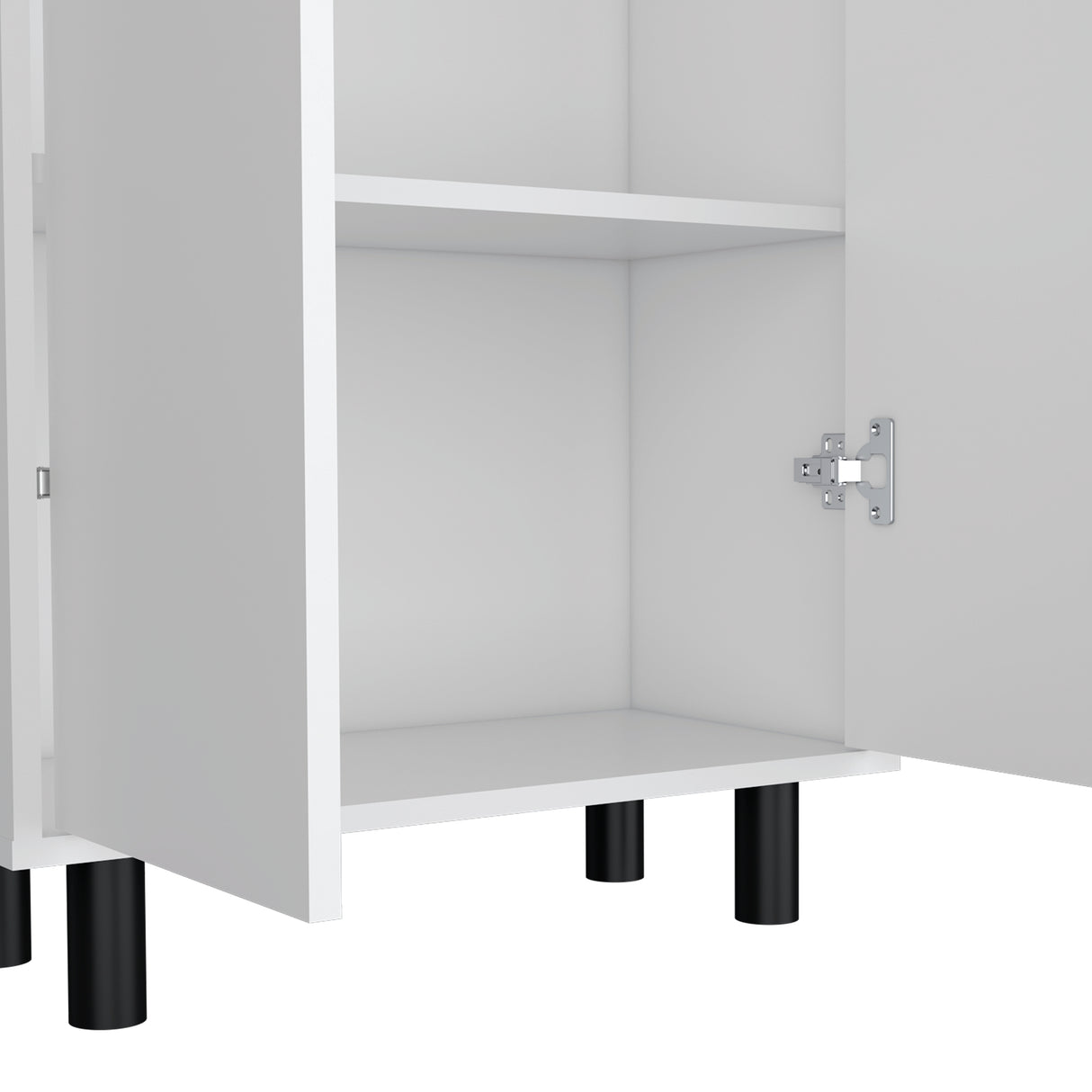 Alacena Nápoles Blanco 60x180cm con Dos Puertas - Alacenas y Muebles Microondas | Bylmo