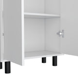 Alacena Nápoles Blanco 60x180cm con Dos Puertas - Alacenas y Muebles Microondas | Bylmo