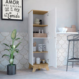 Alacena Pamplona Blanco 45x150.7cm con Dos Puertas - Alacenas y Muebles Microondas | Bylmo