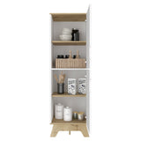 Alacena Pamplona Blanco 45x150.7cm con Dos Puertas - Alacenas y Muebles Microondas | Bylmo