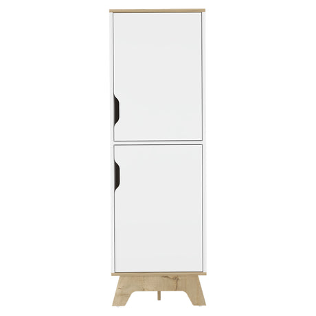 Alacena Pamplona Blanco 45x150.7cm con Dos Puertas - Alacenas y Muebles Microondas | Bylmo