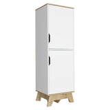 Alacena Pamplona Blanco 45x150.7cm con Dos Puertas - Alacenas y Muebles Microondas | Bylmo