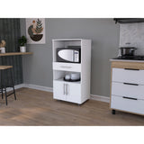 Mueble Microondas Worland Blanco 2 Puertas 62x122cm con Un Cajón - Alacenas y Muebles Microondas | Bylmo