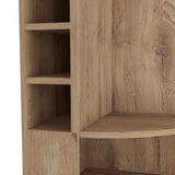 Bar Esquinero Oban Macadamia 47.1x180cm con Portacopasy Portabotellas - Bares | Bylmo
