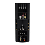 Bar Esquinero Oban Wengue 47.1x180cm con Portacopasy Portabotellas - BARES | Bylmo