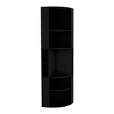 Bar Esquinero Oban Wengue 47.1x180cm con Portacopasy Portabotellas - BARES | Bylmo