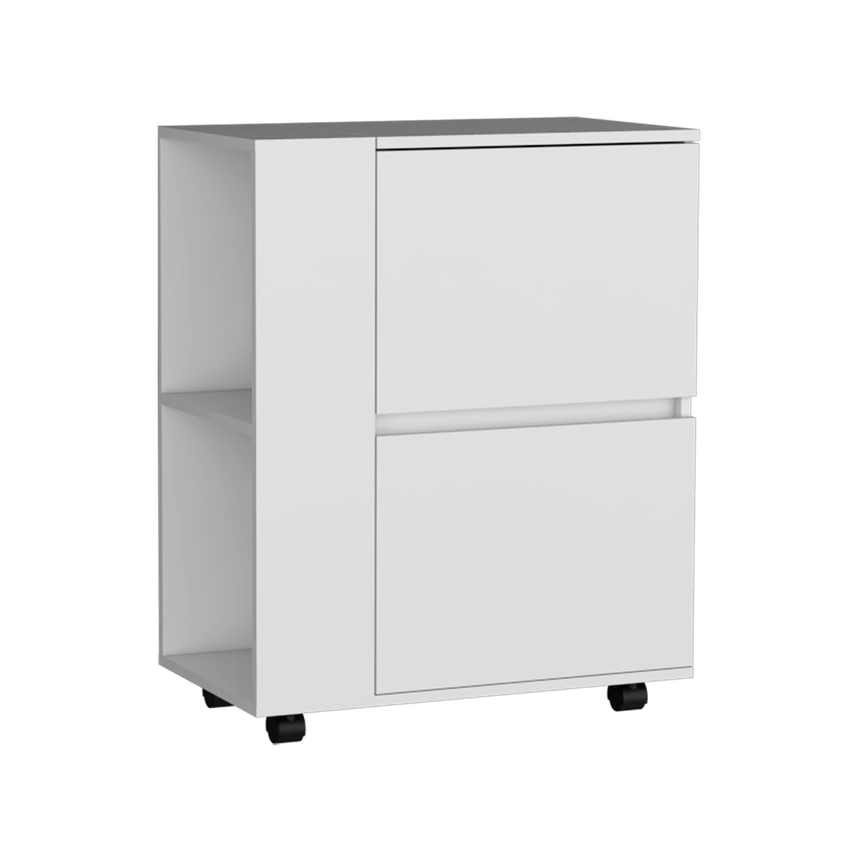 Bar Carro Glasgow Blanco 65.5x82cm con Ruedas - Bares | Bylmo