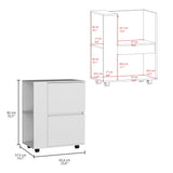 Bar Carro Glasgow Blanco 65.5x82cm con Ruedas - Bares | Bylmo