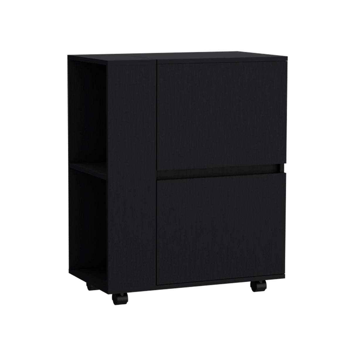 Bar Carro Glasgow Wengue 65.5x82cm con Ruedas - Bares | Bylmo