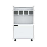 Bar Carro Phoenix Blanco 55x88.9cm con Ruedas - Bares | Bylmo