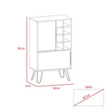 Bar Vegas Miel 60.9x104.1cm con Portabotellas - Bares | Bylmo