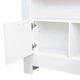 Isla de Cocina Arlet Blanco 103x89.9cm con Entrepaños y Compartimientos - Barras y Muebles Auxiliares | Bylmo