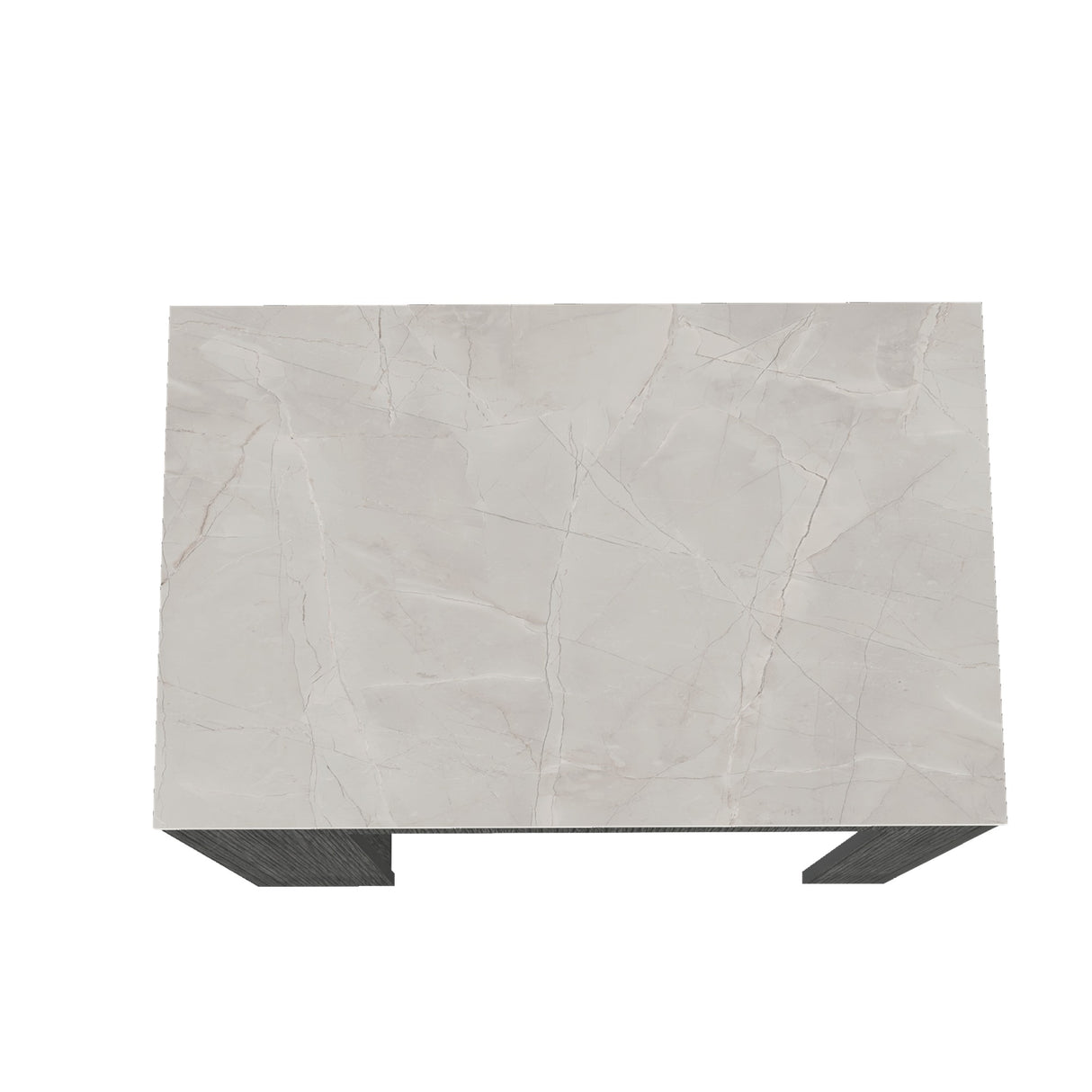 Isla de Cocina Portree Roble Gris 92x91.3cm con Dos Entrepaños - Barras y Muebles Auxiliares | Bylmo