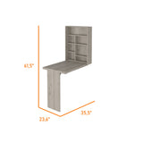 Barra de Cocina Empotrable Vatta Ceniza 60x80cm Plegable con Entrepaños - Barras y Muebles Auxiliares | Bylmo