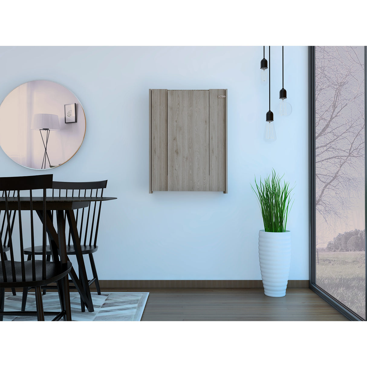 Barra de Cocina Empotrable Vatta Ceniza 60x80cm Plegable con Entrepaños - Barras y Muebles Auxiliares | Bylmo