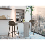 Barra de Cocina Empotrable Vatta Ceniza 60x80cm Plegable con Entrepaños - Barras y Muebles Auxiliares | Bylmo