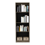 Biblioteca Home Wengue 62.8x180.6cm con Tres Entrepaños - Bibliotecas y Estanterías | Bylmo