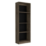 Biblioteca Home Wengue 62.8x180.6cm con Tres Entrepaños - Bibliotecas y Estanterías | Bylmo