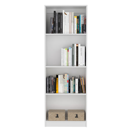 Biblioteca Lib Home Blanca 62.8x180.6cm con Tres Entrepaños - Bibliotecas y Estanterías | Bylmo