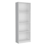 Biblioteca Home Blanca 62.8x180.6cm con Tres Entrepaños - Bibliotecas y Estanterías | Bylmo