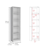Biblioteca Lex Home XS Blanca 45x180.6cm con Cuatro Entrepaños - Bibliotecas y Estanterías | Bylmo