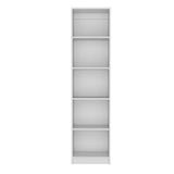 Biblioteca Lib Home XS Blanca 45x180.6cm con Cuatro Entrepaños - BIBLIOTECAS Y ESTANTERIAS | Bylmo