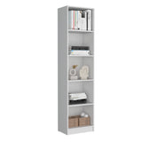 Biblioteca Lib Home XS Blanca 45x180.6cm con Cuatro Entrepaños - BIBLIOTECAS Y ESTANTERIAS | Bylmo
