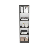 Biblioteca Home XS Plomo 45x180.6cm con Cuatro Entrepaños - Bibliotecas y Estanterías | Bylmo