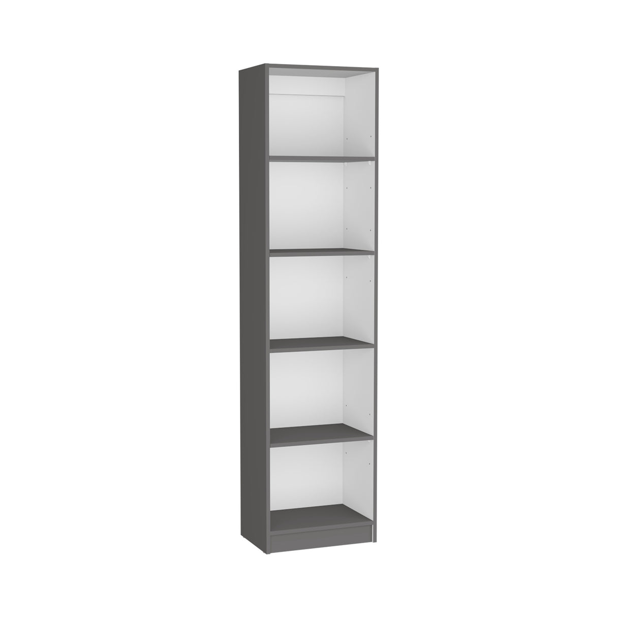 Biblioteca Home XS Plomo 45x180.6cm con Cuatro Entrepaños - Bibliotecas y Estanterías | Bylmo