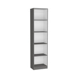 Biblioteca Home XS Plomo 45x180.6cm con Cuatro Entrepaños - Bibliotecas y Estanterías | Bylmo