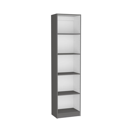 Biblioteca Home XS Plomo 45x180.6cm con Cuatro Entrepaños - Bibliotecas y Estanterías | Bylmo