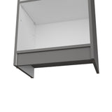 Biblioteca Home XS Plomo 45x180.6cm con Cuatro Entrepaños - Bibliotecas y Estanterías | Bylmo