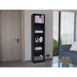 Biblioteca Home XS Wengue 45x180.6cm con Cuatro Entrepaños - Bibliotecas y Estanterías | Bylmo
