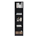 Biblioteca Home XS Wengue 45x180.6cm con Cuatro Entrepaños - Bibliotecas y Estanterías | Bylmo